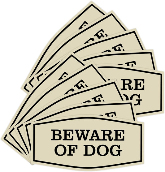 Fancy Beware of Dog Wall Sign - Durable Home Security Signs
