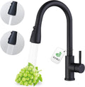 Kitchen Faucet with Pull Down Sprayer Matte Black High Arc - Durable