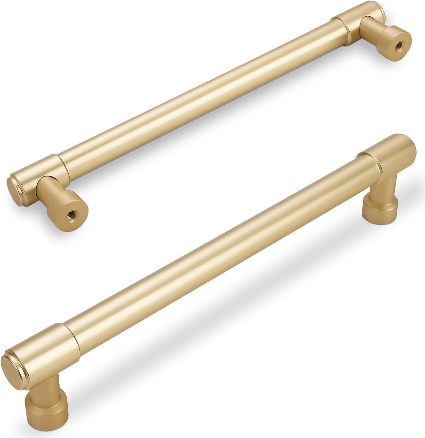 10 Pack Brushed Gold Cabinet Pulls for Kitchen and Bathroom Use