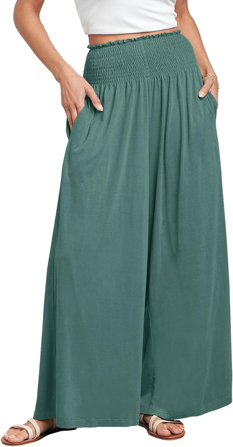Chic Women Palazzo Pants for Summer Boho Style and Comfort