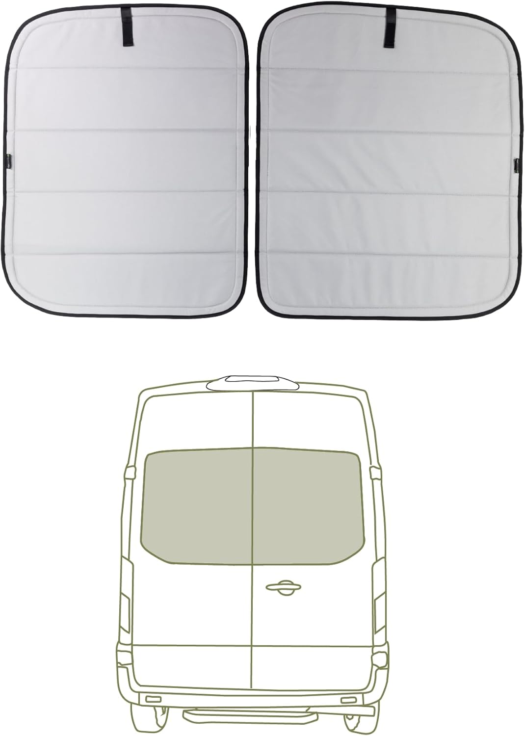 VanEssential Insulated Blackout Window Covers for Ford Transit