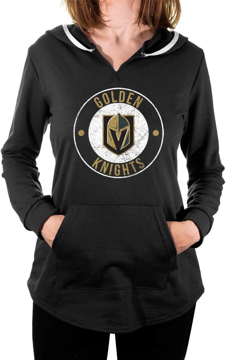 NHL Ladies Official Team Logo French Terry Cover Up Fashion Hoodie