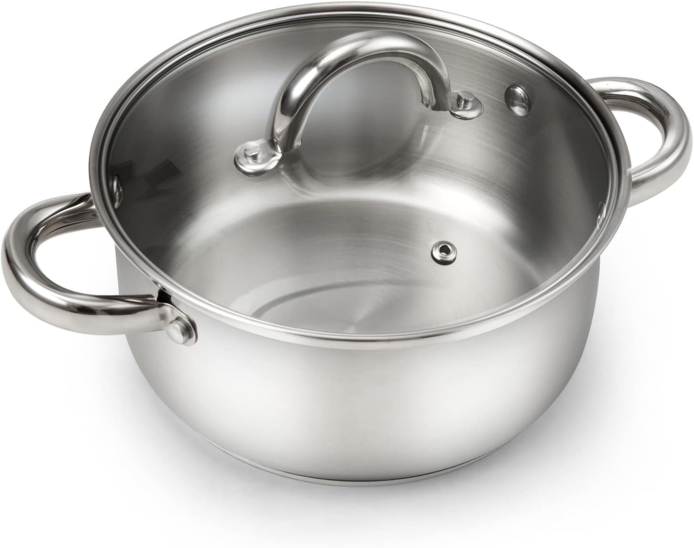 Cook N Home 3-Quart Stainless Steel Pot for Everyday Cooking