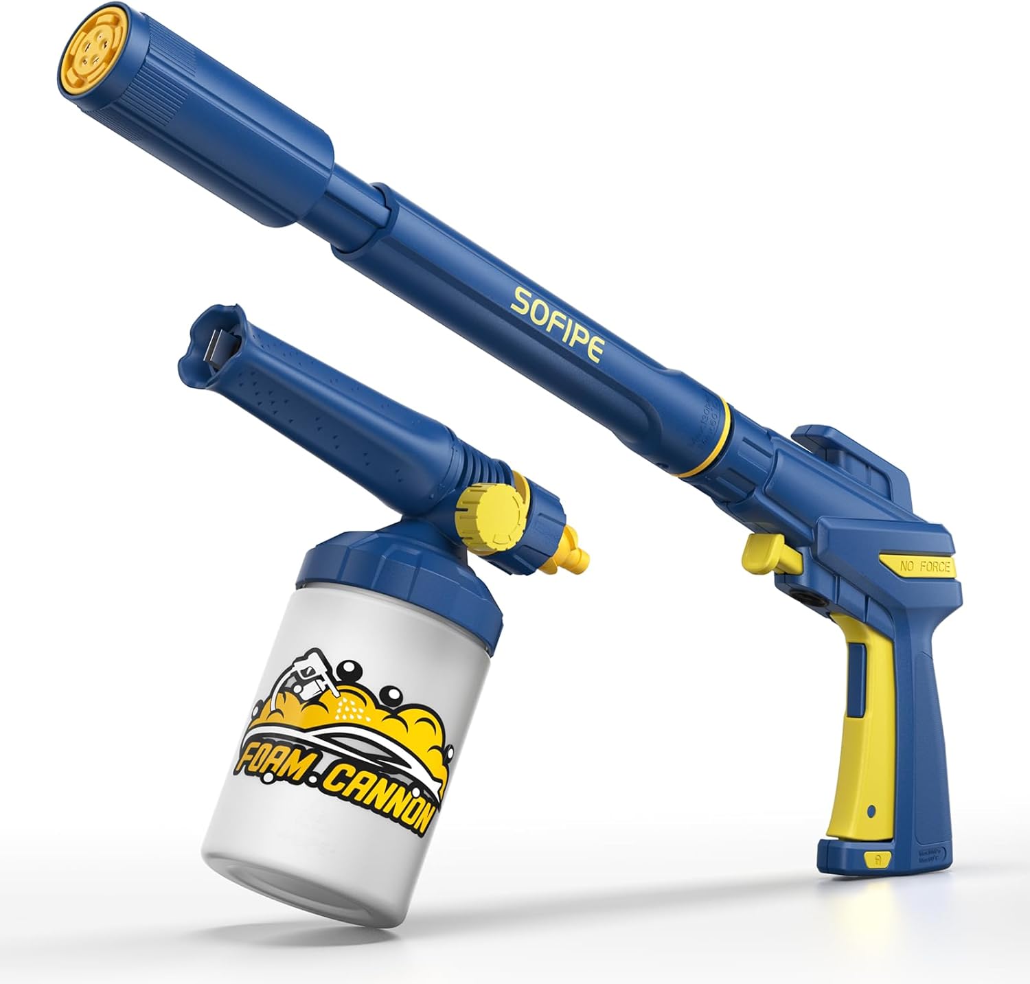 5-in-1 Pressure Washer Gun with Foam Cannon for Home Cleaning