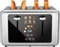 whall 4 Slice Touch Screen Toaster - Digital Countdown & Dual Controls