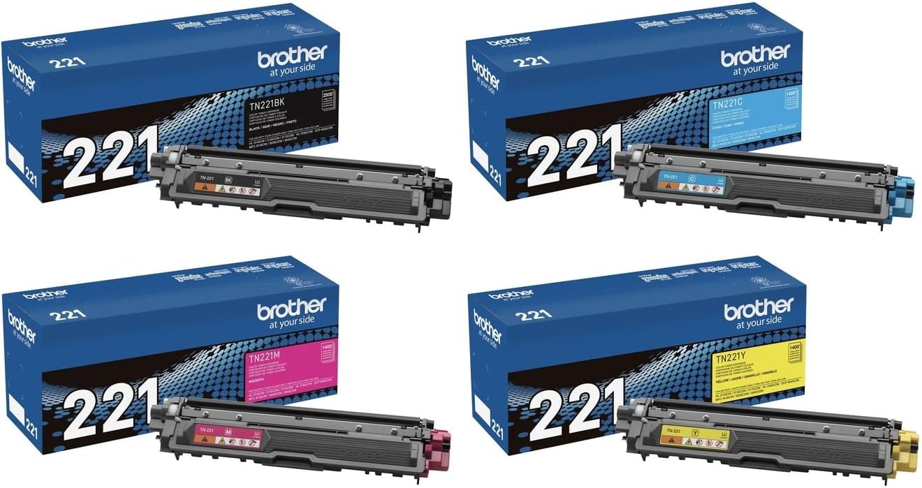 Brother Genuine TN221 Toner Cartridge Set for Superior Printing