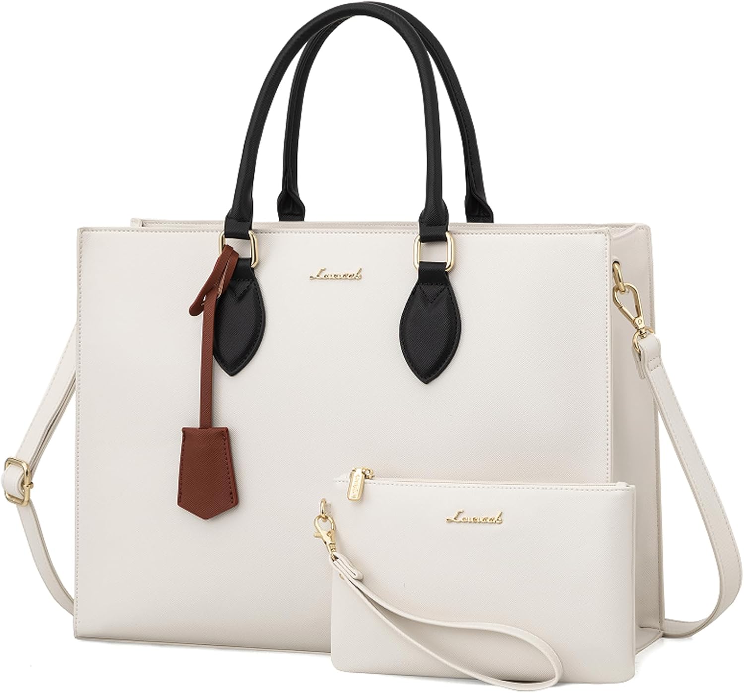 LOVEVOOK Women's 15.6 Inch Laptop Tote Bag for Business Use