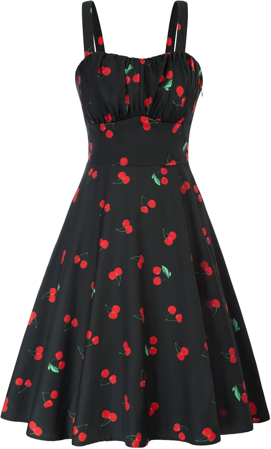 Belle Poque Women's Vintage Floral A-Line Swing Midi Dress