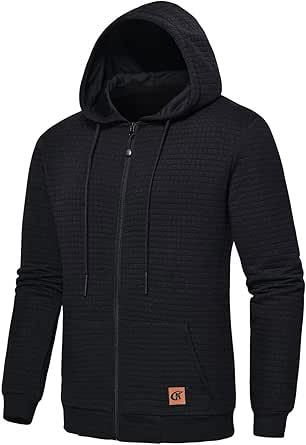 yuyangdpb Men's Zip Up Hoodie for Comfort and Style