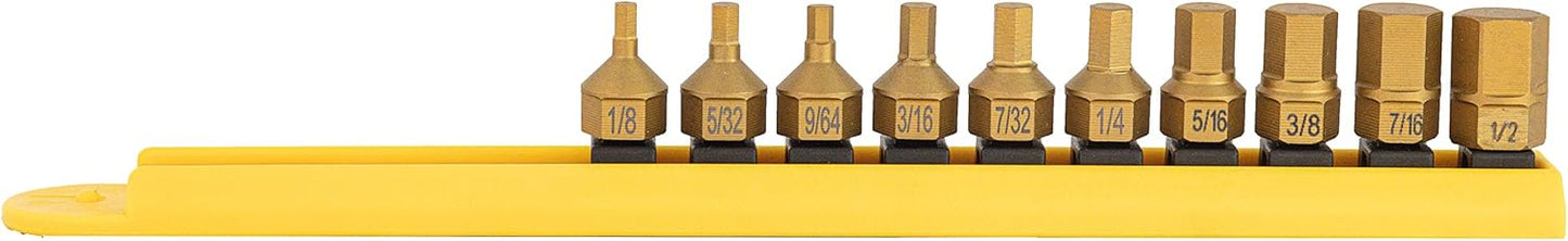 Mayhew Tools 16004 Titanium-Coated Low-Profile Dual Drive Set