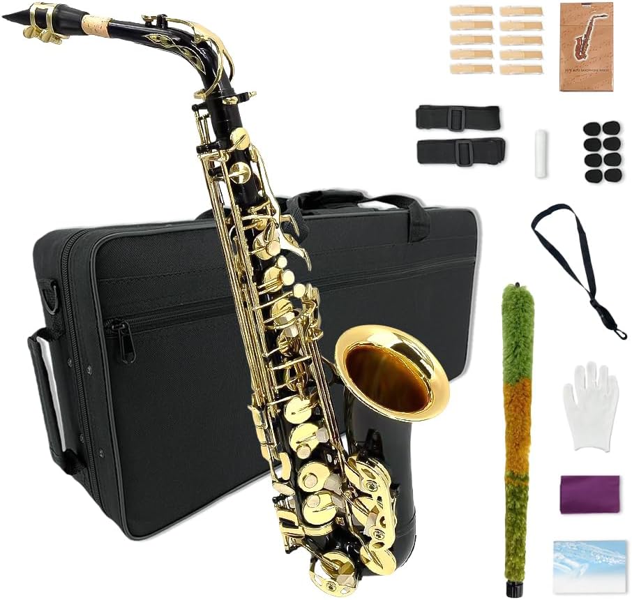 Alto Saxophone Eb for Beginners - Complete Kit with Case