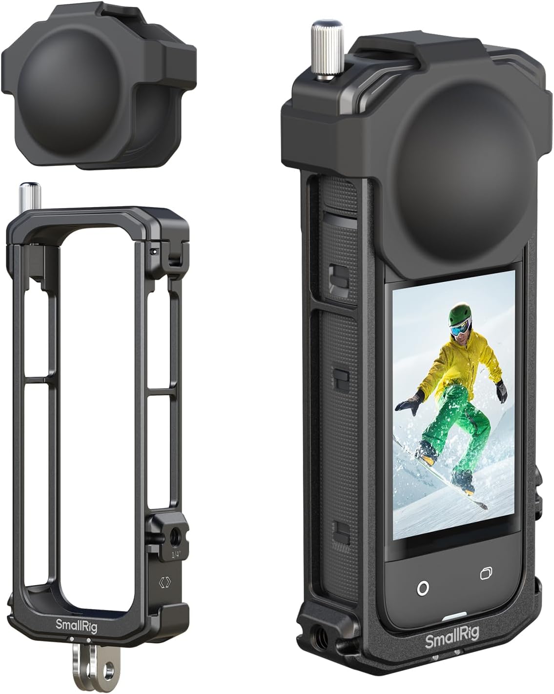 SMALLRIG Cage for Insta360 X4 - Durable Aluminum Protection