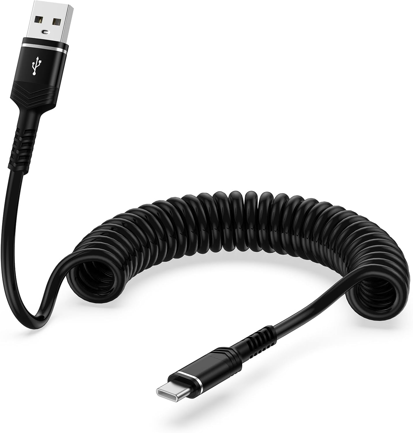 Fast Coiled Car Charger by AILKIN - Rapid Charge for iPhone/Galaxy!