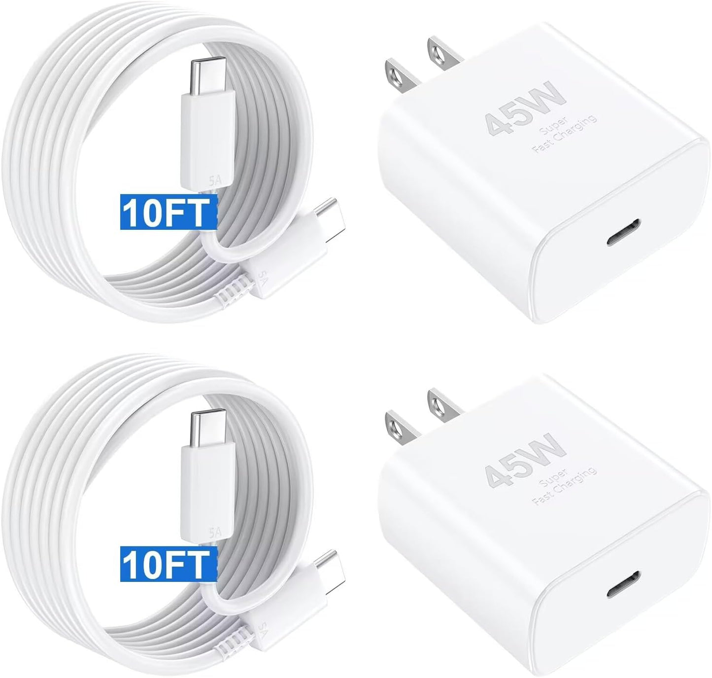 Fast Charge Your iPhone 16 with 45W USB C Charger Set