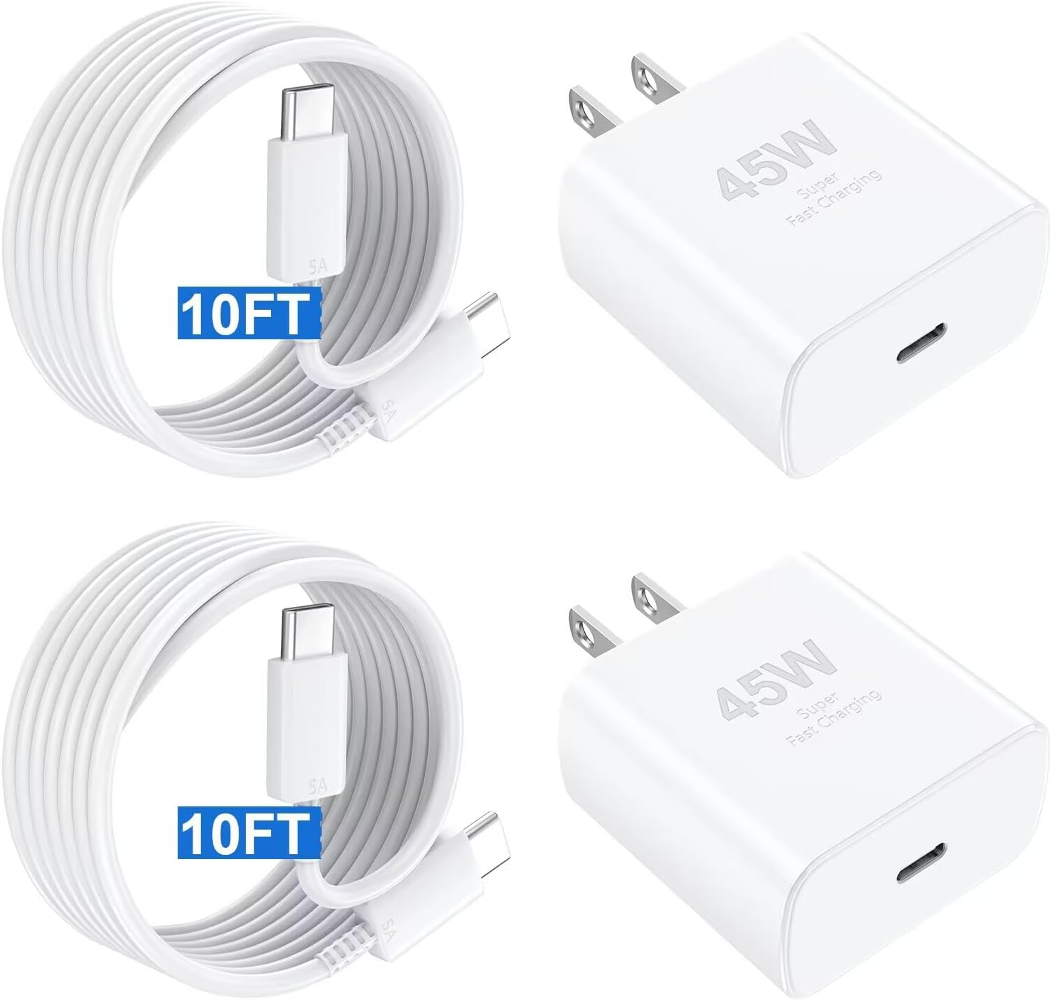 Fast Charge Your iPhone 16 with 45W USB C Charger Set