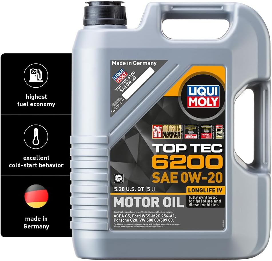 Liqui Moly Top Tec 6200 SAE 0W-20 Full Synthetic Motor Oil