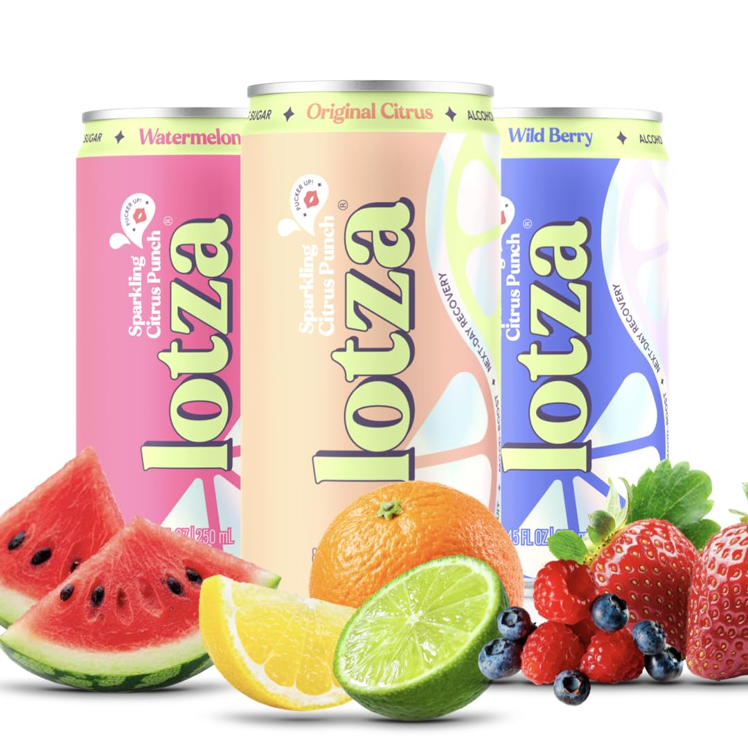 Lotza Sparkling Non-Alcoholic Adaptogen Drink with Electrolytes