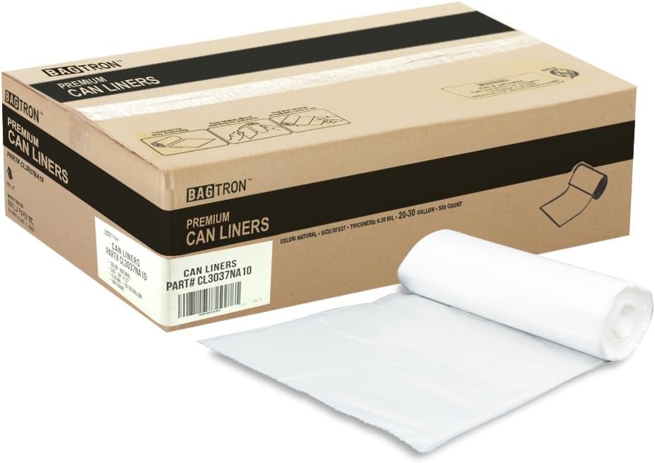 20-30 Gallon Trash Bags - High Density Garbage Can Liners Bulk