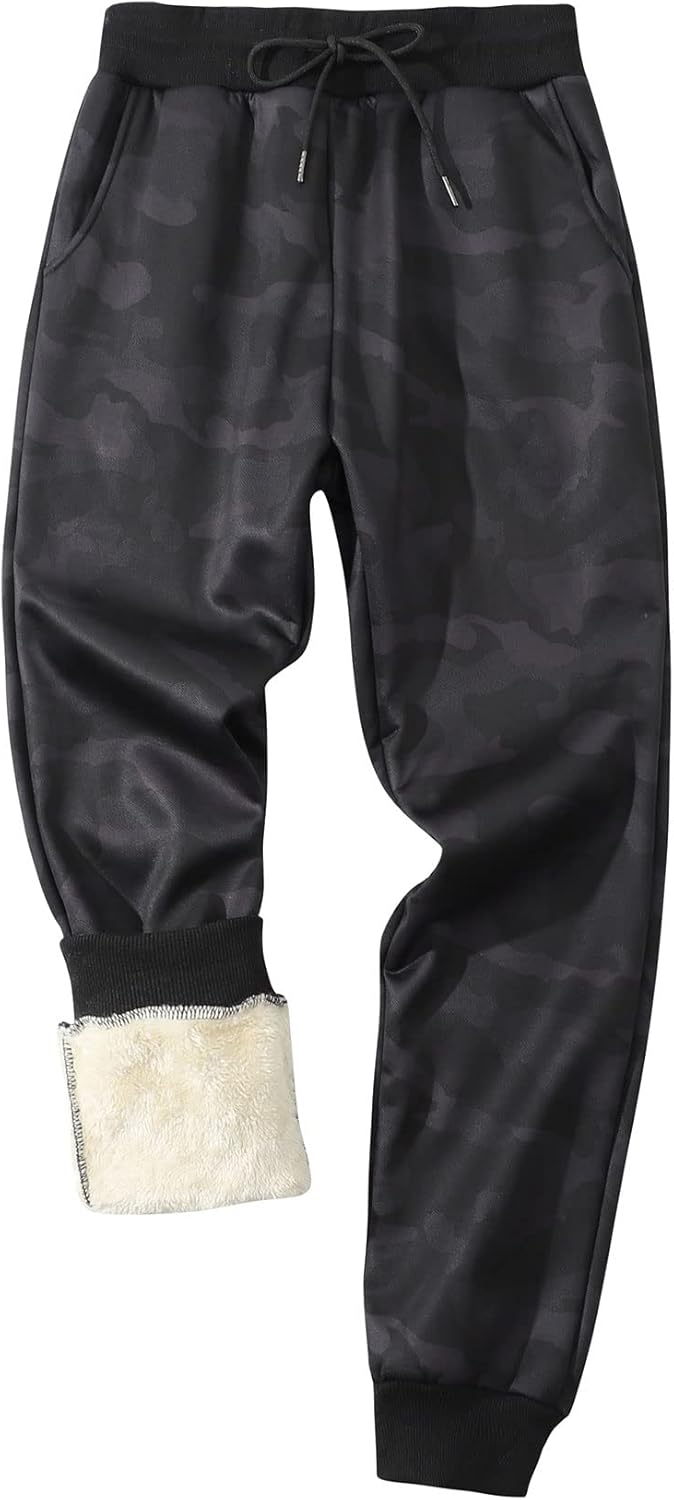 Gihuo Men's Winter Fleece Pants for Comfort and Style