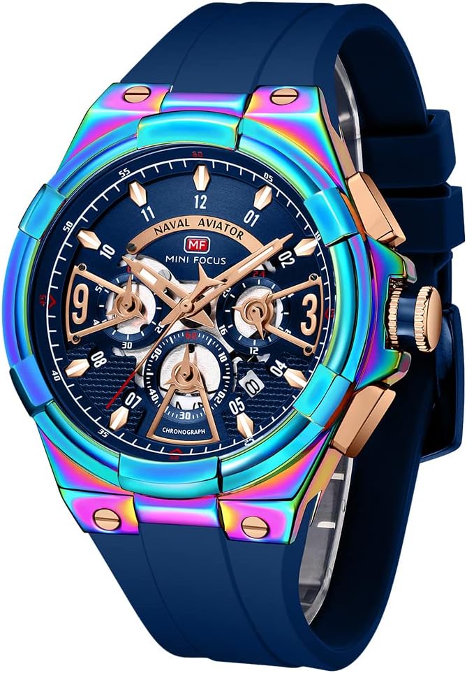 AIMES Watch for Men Sport Military Waterproof Chronograph Style