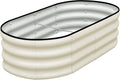 SnugNiture Galvanized Raised Garden Bed 4x2x1ft - Durable Oval Planter