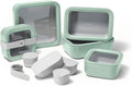 Glass Food Storage Container Set 14pc - Fresh, Non Toxic Storage