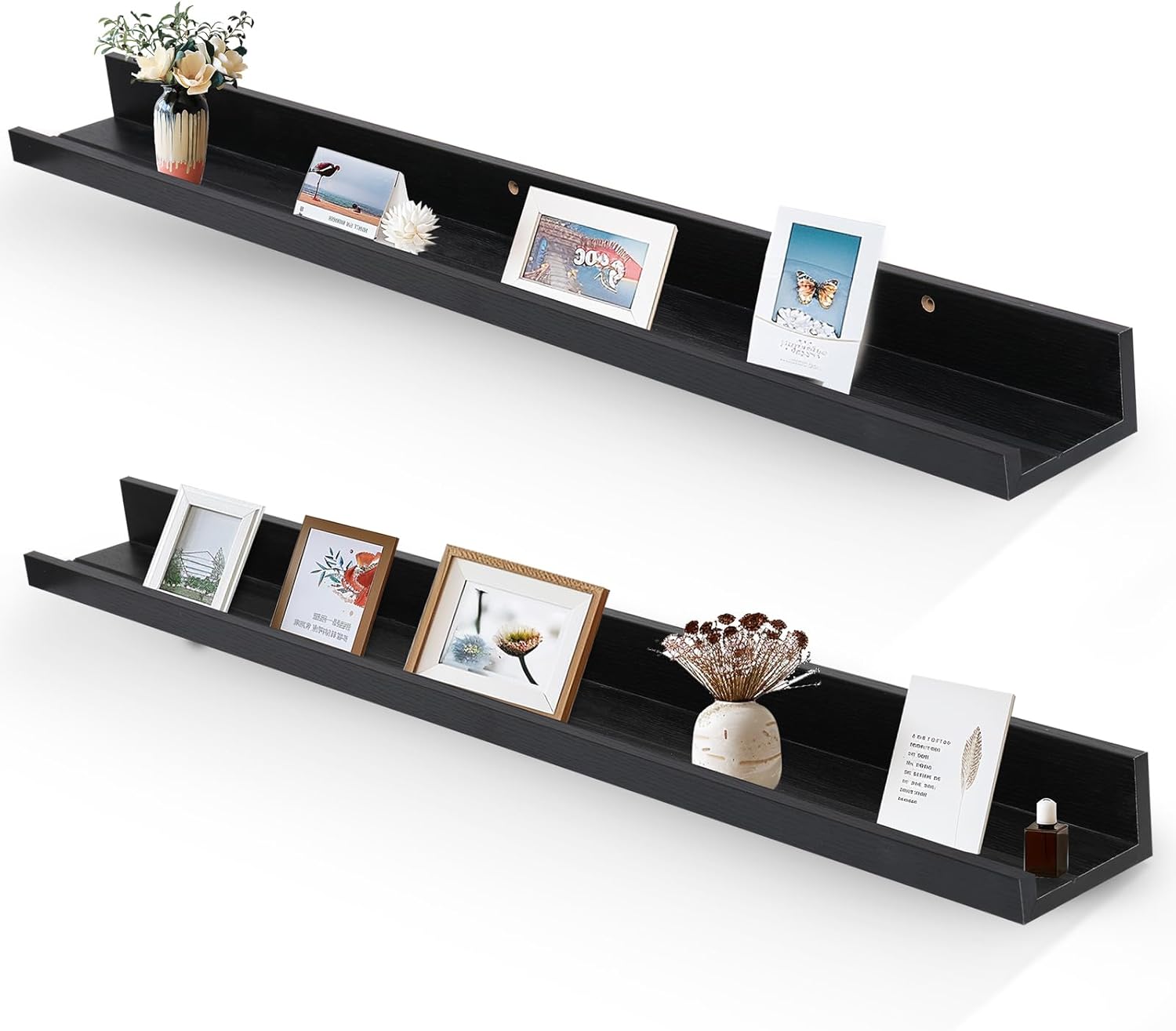 Muzilife 45.3in Large Floating Wall Ledge Shelves - Set of 2