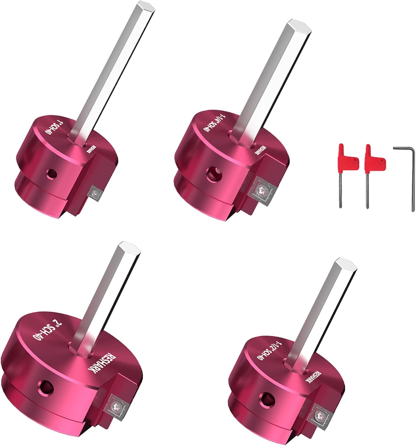 4 Pcs PVC Pipe Reamer Kit for Efficient Plumbing Solutions