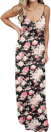 PALINDA Women's Sleeveless Summer V Neck Maxi Dresses Review
