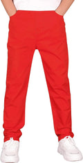 Boys Stretch Pull On Chino Pants - Durable, Comfortable School Pants