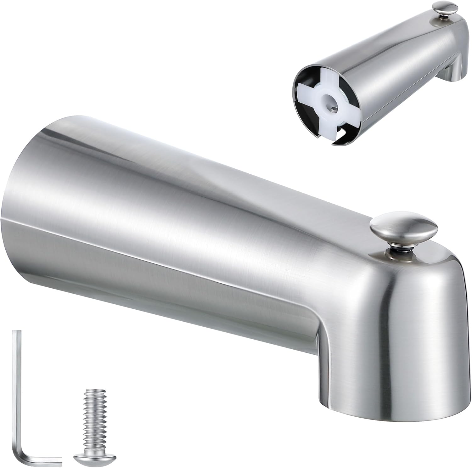 Enhon 7 Inch Slip on Tub Spout with Diverter for Moen 3839