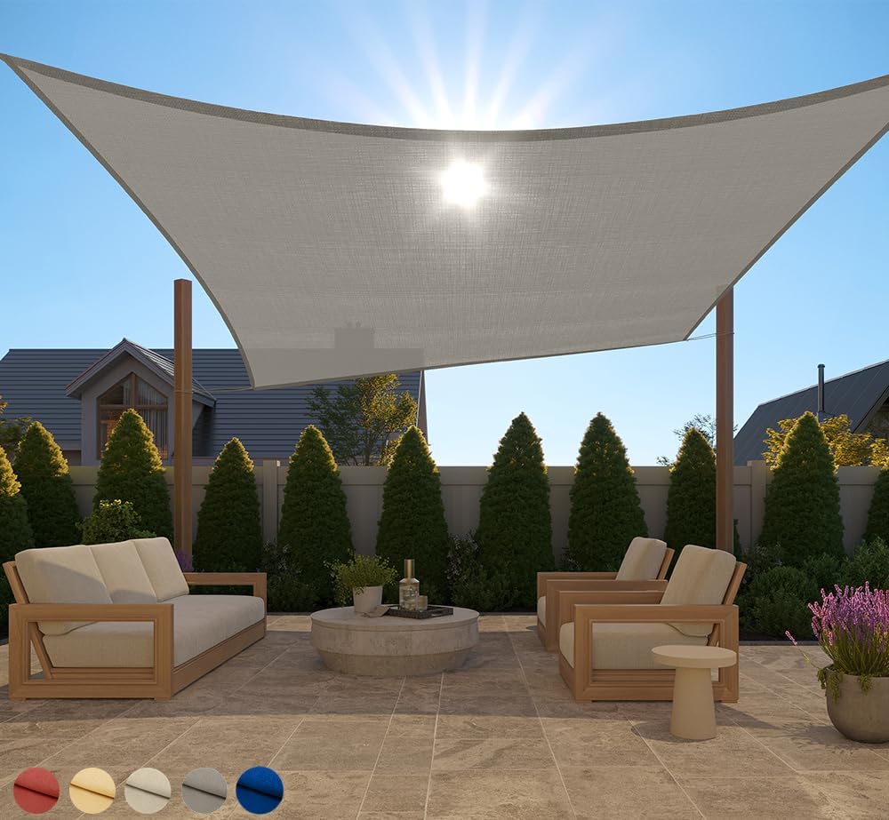 GORILLA GRIP Heavy Duty Sun Shade for Outdoor Patio 10x13 FT