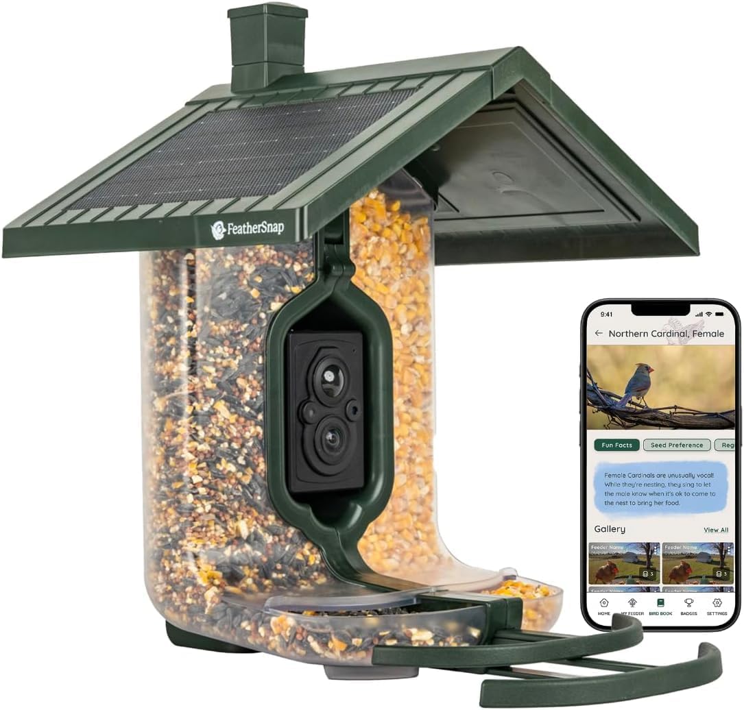 FeatherSnap Smart Bird Feeder - HD Media Capture! 