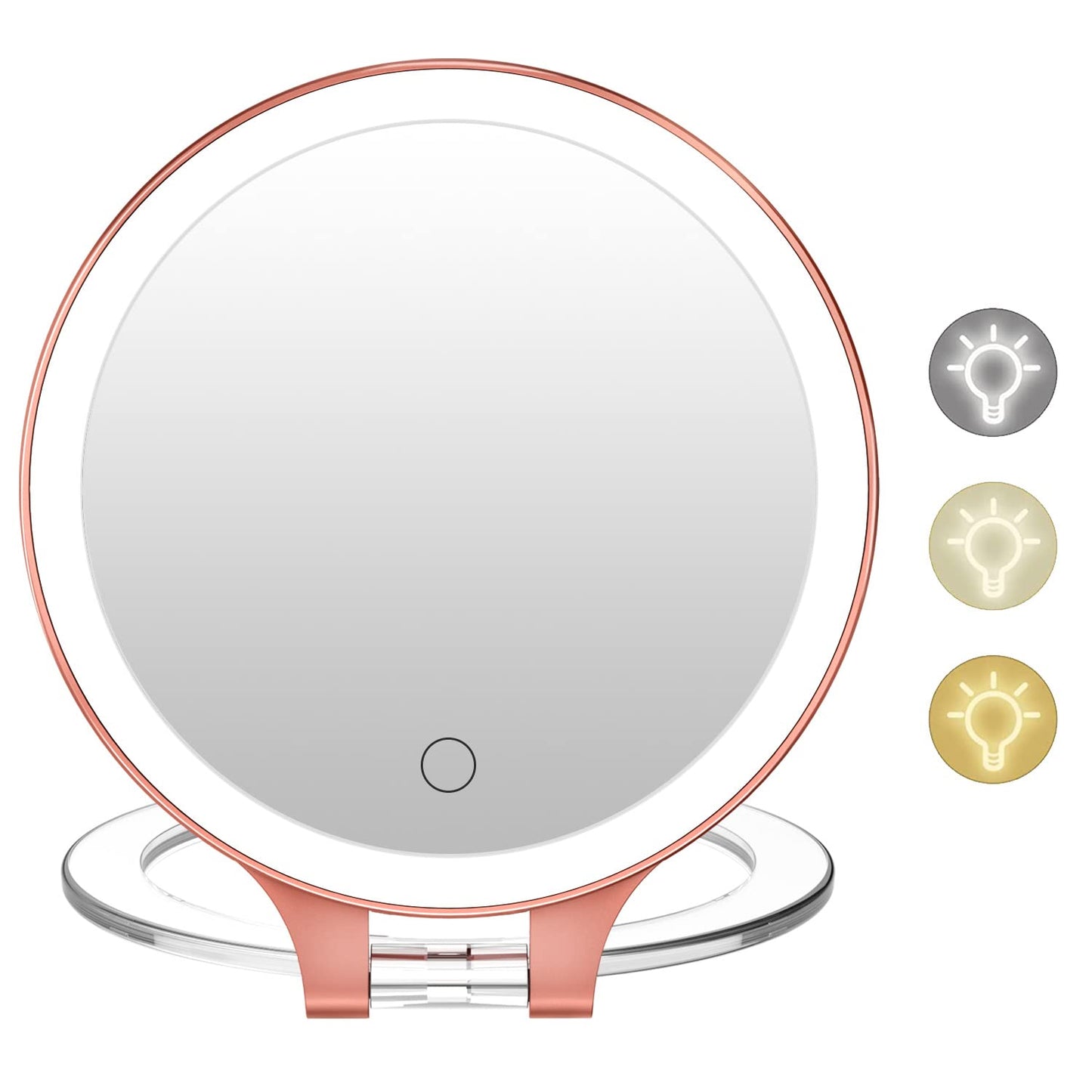 FASCINATE 10X 1X Double Sided Magnifying Mirror for Makeup