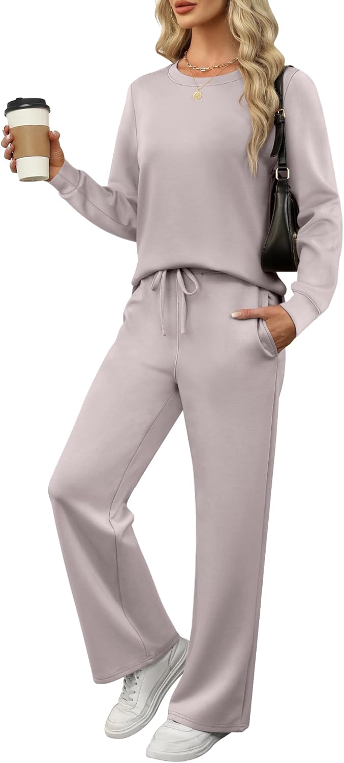 ANRABESS Women's 2 Piece Lounge Sets for Cozy Casual Style