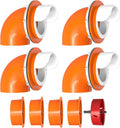Large Chicken Feeder Port No Waste Poultry Feeder Kit - 4 Pack