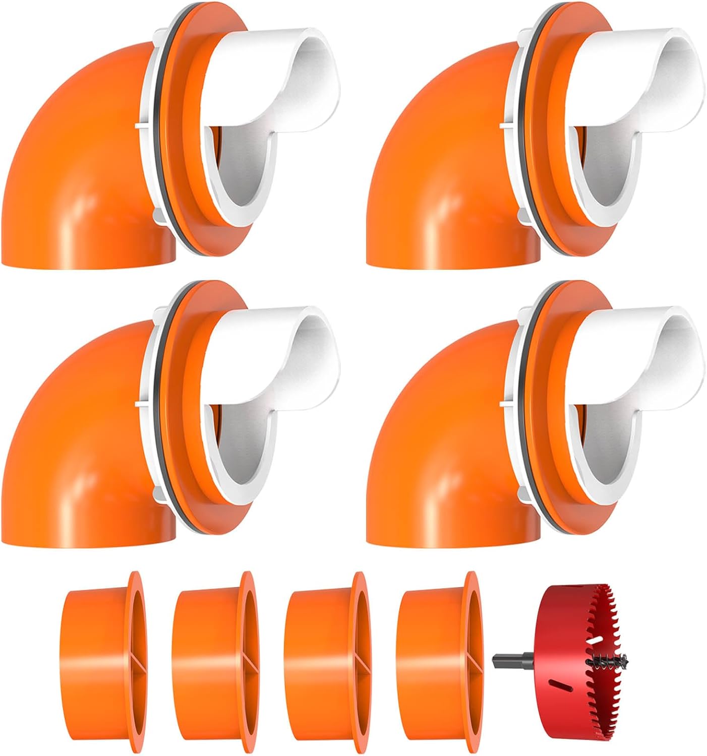 Large Chicken Feeder Port Kit for Ducks and Poultry - No Waste
