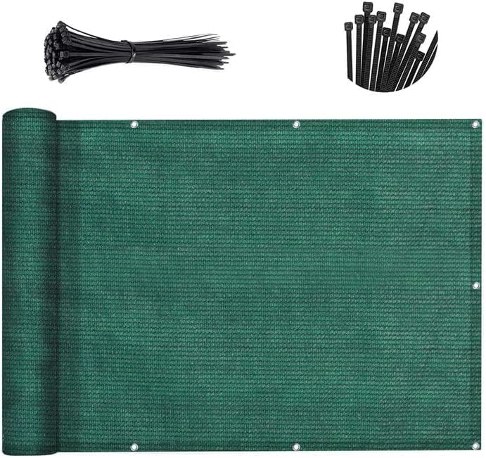 Customized Dark Green Balcony Privacy Screen for Outdoor Spaces