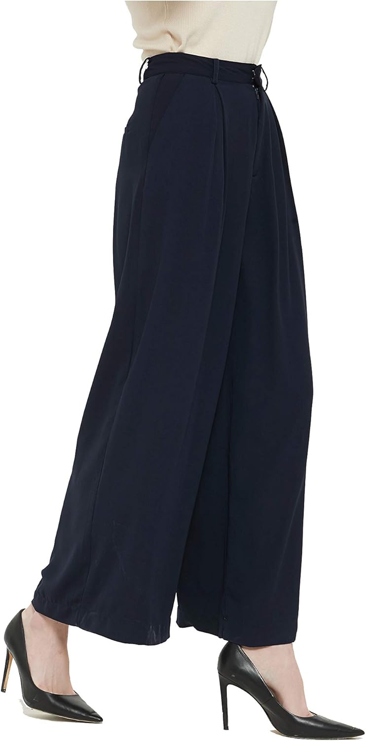 Tronjori Women High Waist Casual Wide Leg Palazzo Pants Review