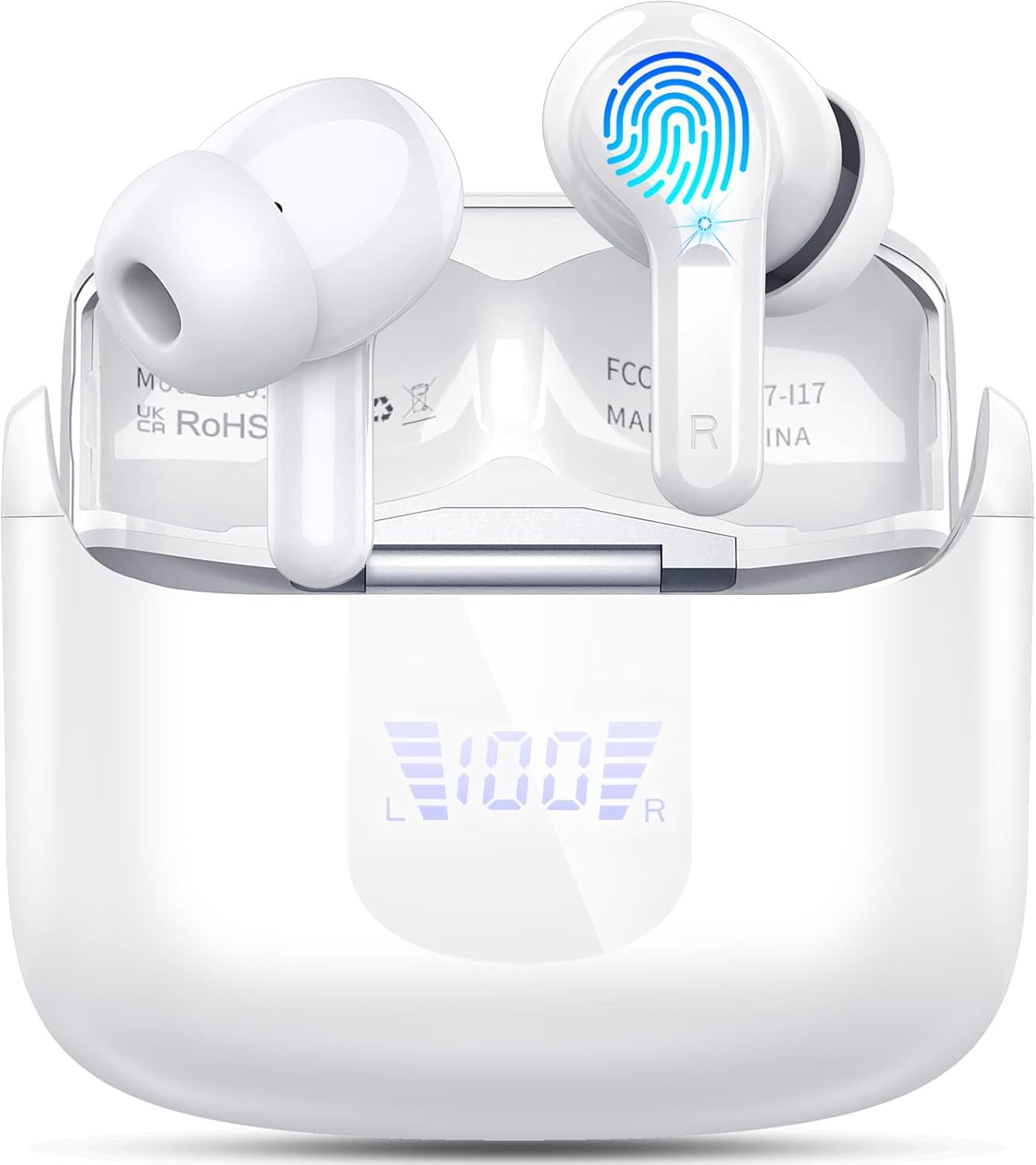 Wireless Earbuds with Bluetooth 5.3 and 40H Battery Life