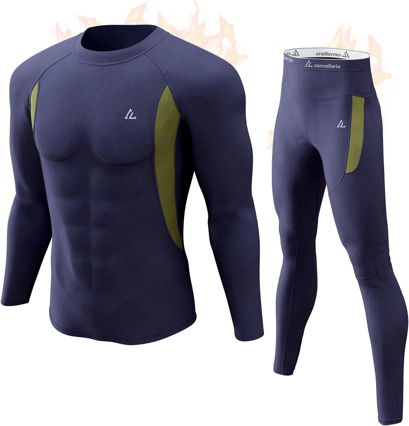 CL convallaria Thermal Underwear Long Johns Set for Men