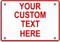 Aluminum Weatherproof Metal Sign 24x18 in - Durable Custom Danger Sign