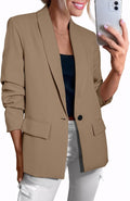 Womens Long Sleeve Blazer Business Casual Open Front Blazer
