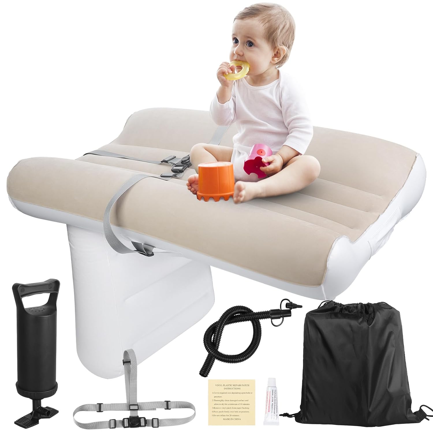 FACULX Toddler Travel Bed: Inflatable Air Mattress for Kids