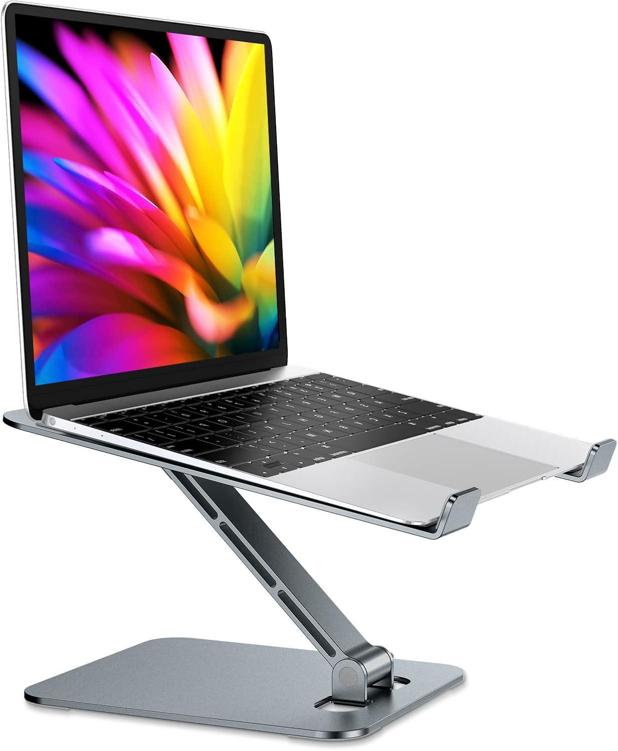 Adjustable Aluminum Laptop Stand - Ergonomic & Portable! 