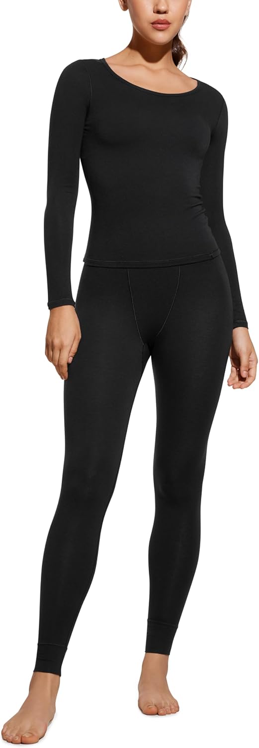 CRZ YOGA Lightweight Thermal Women's Long Johns - Stay Cozy!
