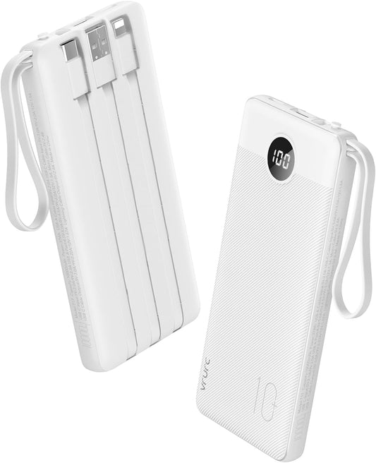 VRURC 10000mAh Power Bank - Fast Charging Compact Travel Essential