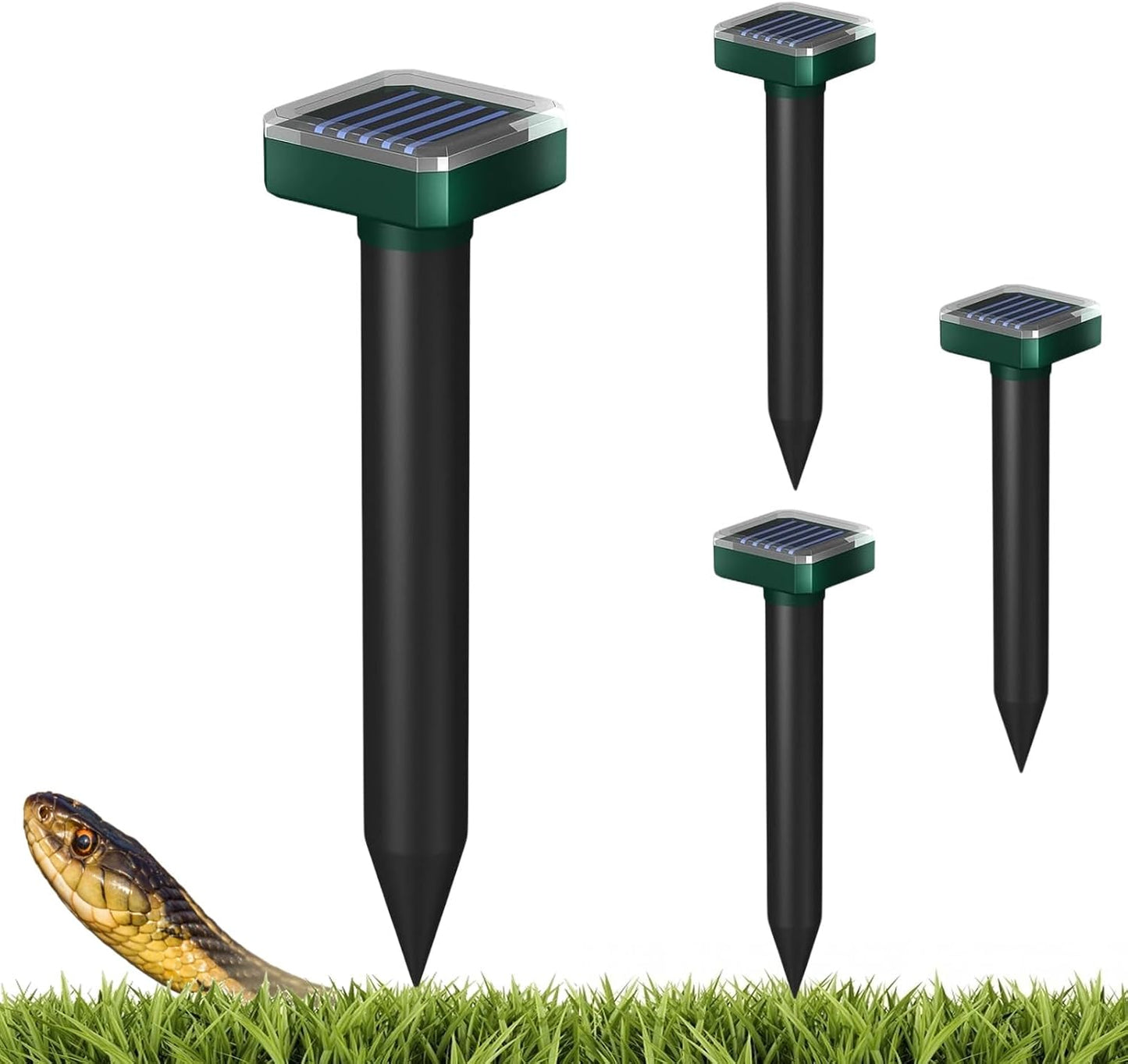 Solar-Powered Snake Repellent for Yard & Outdoors - Safe & Effective