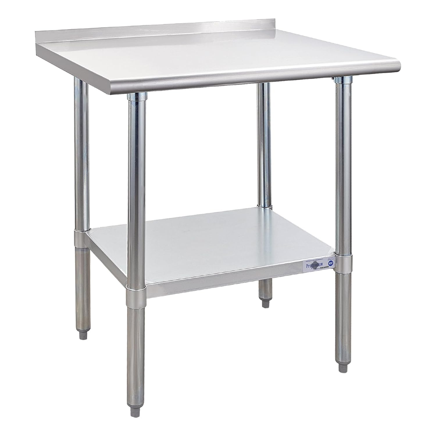 Profeeshaw Stainless Steel Prep Table for Kitchen 30x24 Inch
