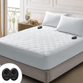 Bwarm Premium Quilted Heated Mattress Pad Queen Size - Fast Heating
